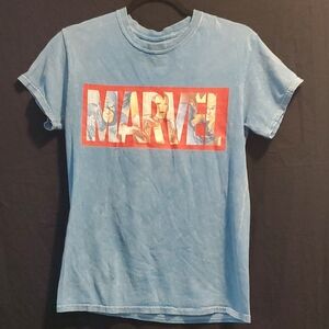 Marvel Heroes Blue Tee with Red Accents